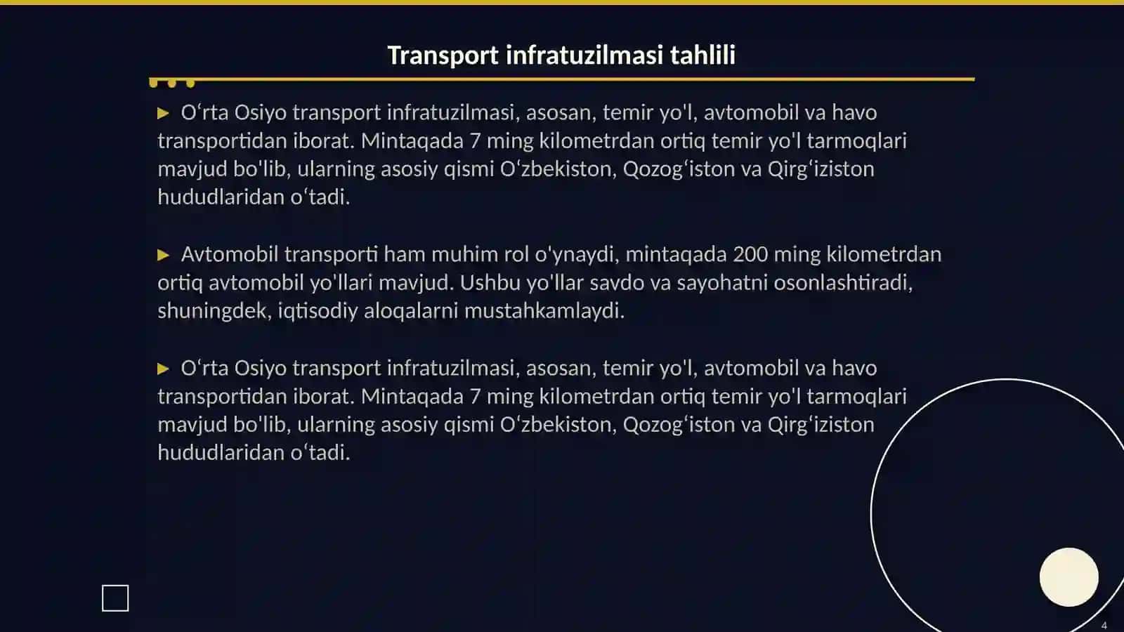 O‘rta Osiyo transporti 4