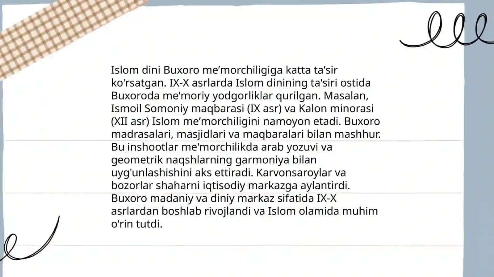 Buxoro xonligi memorchiligi 4