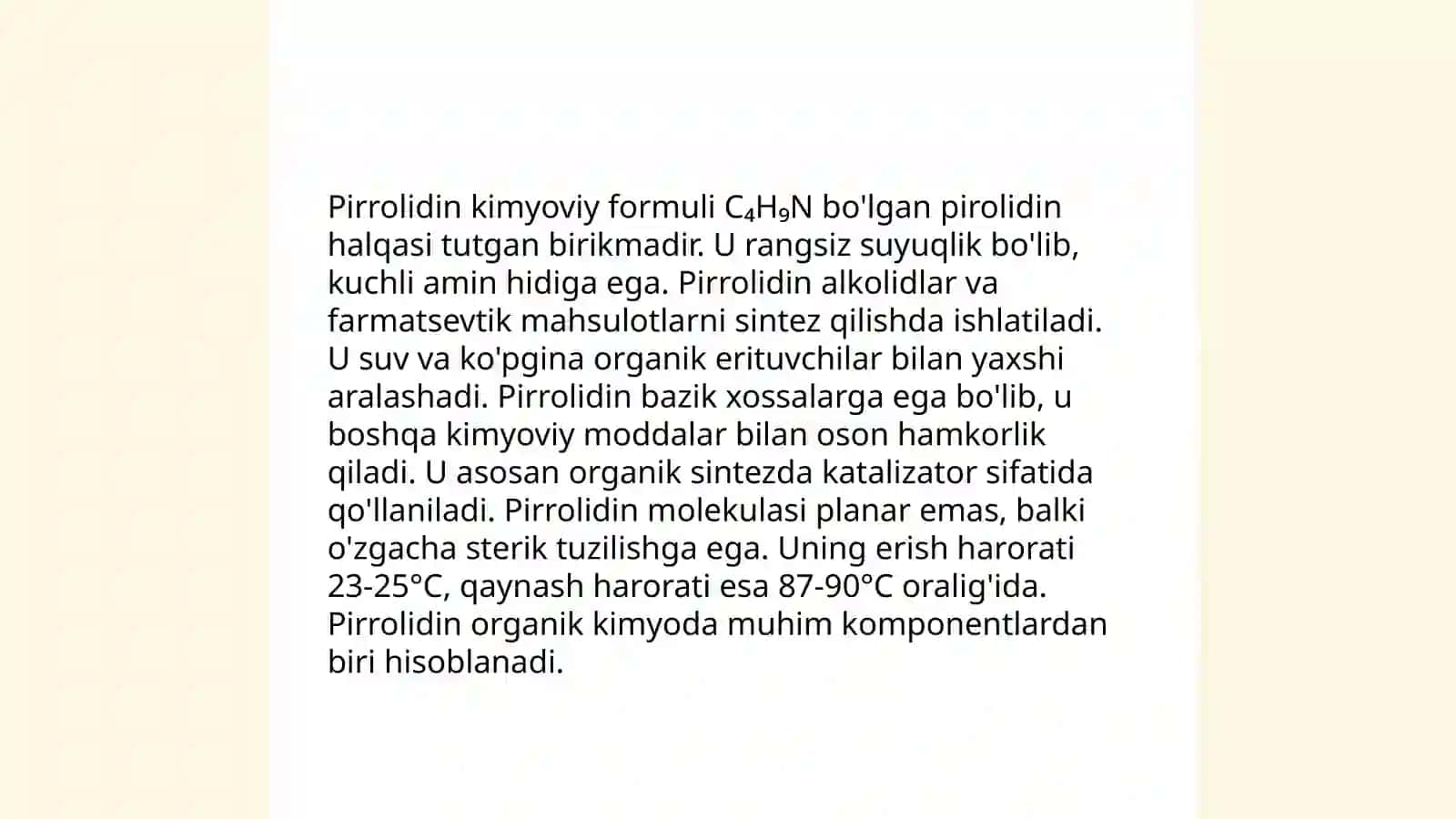 Pirrolidin 4