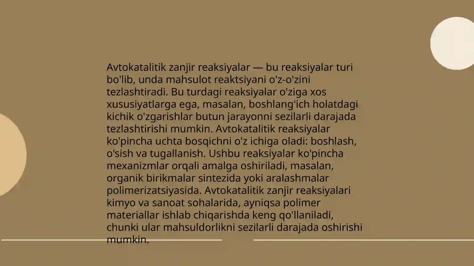 Zanjir reaksiyalar 4