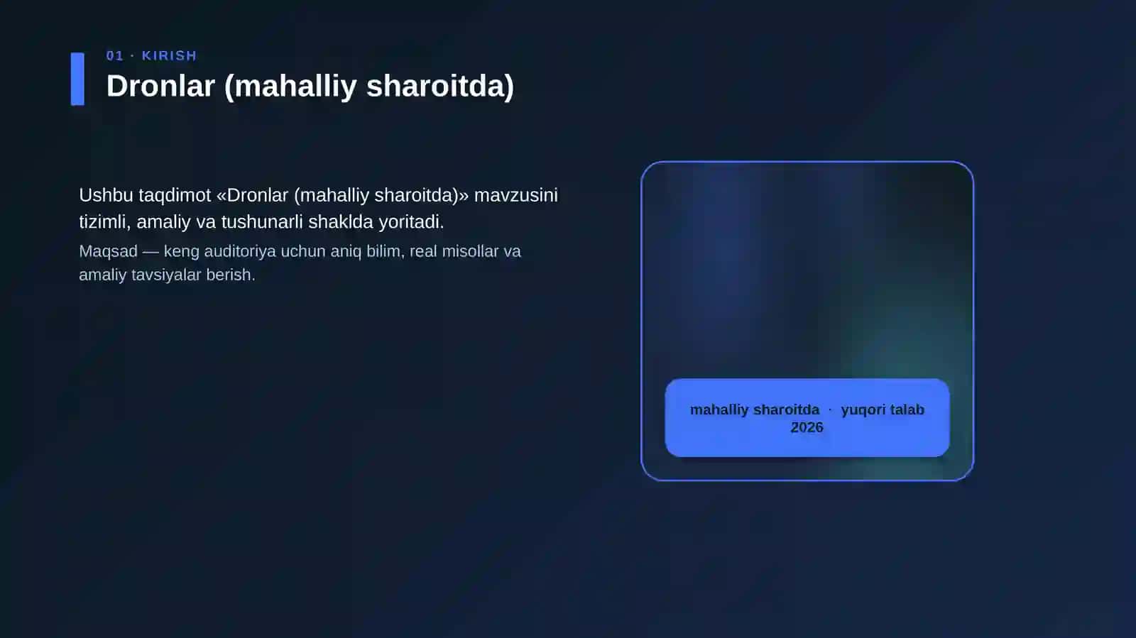 Dronlar (mahalliy sharoitda) 4