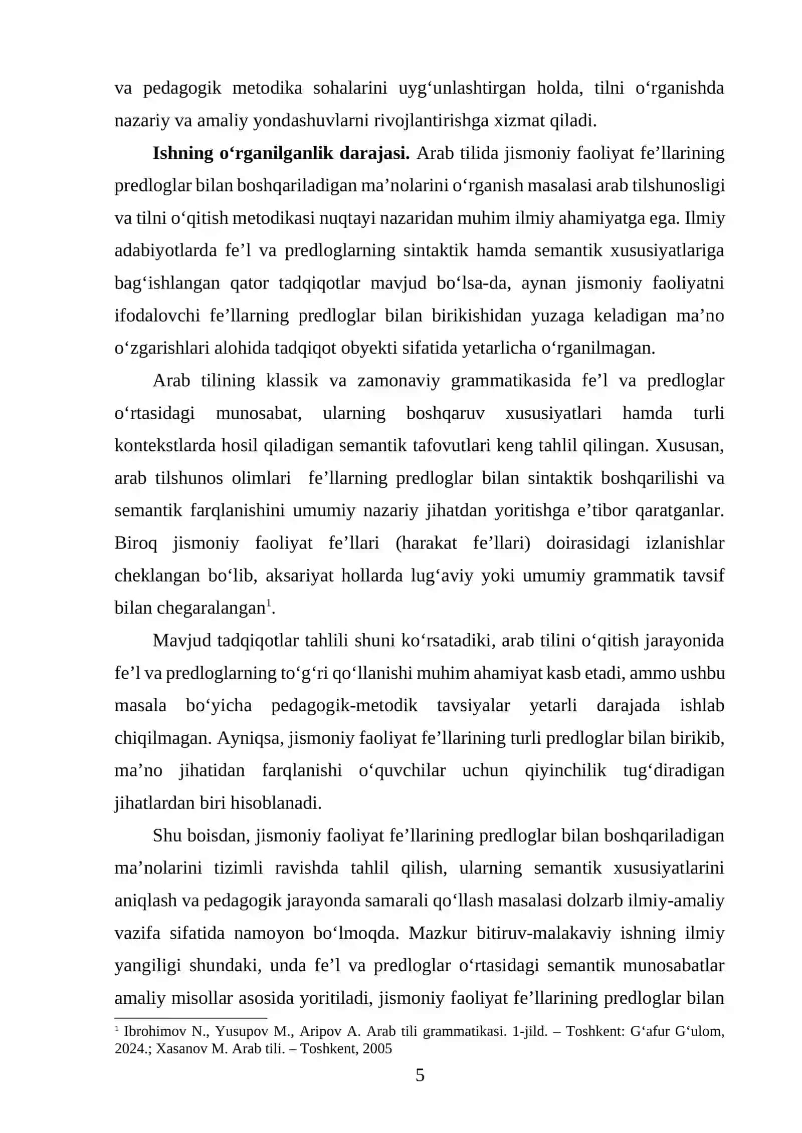 ARAB TILI GRAMMATIKASI 4