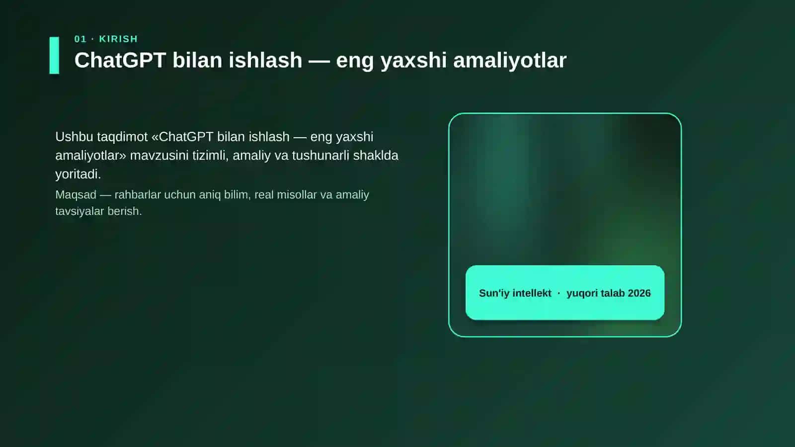 ChatGPT bilan ishlash — eng yaxshi amaliyotlar 4