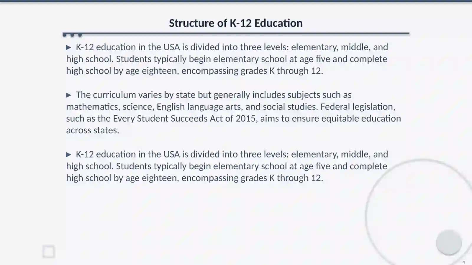 Education system in the USA 4