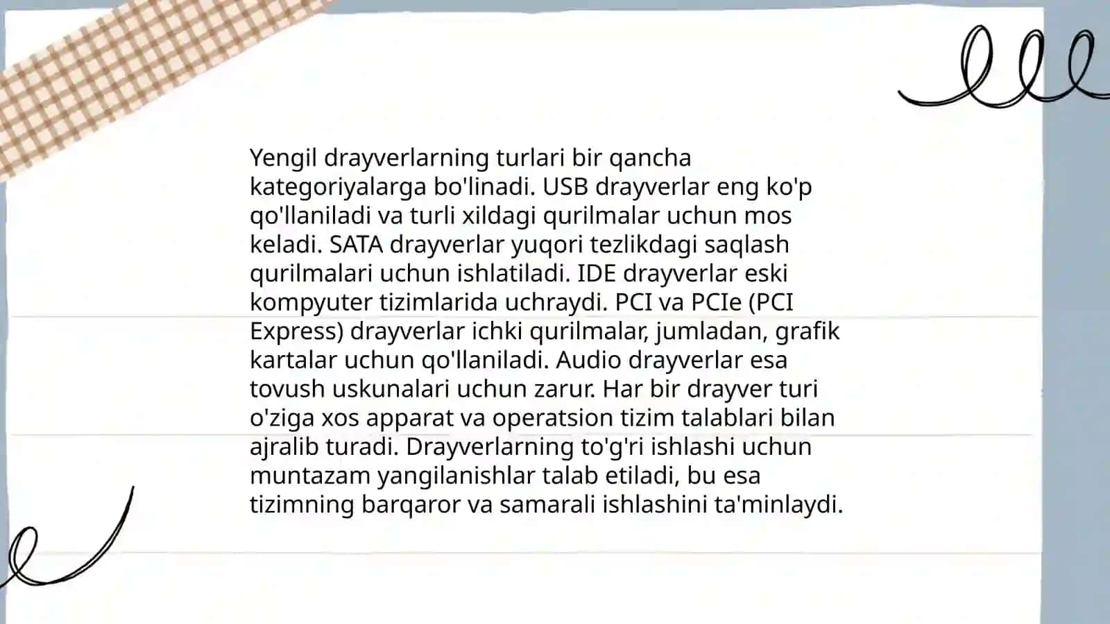 Mikrokontrollerlar va yengil drayverlar 4