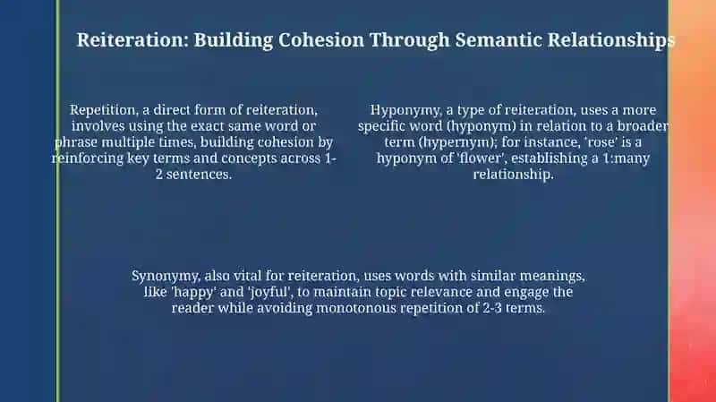 Lexical Cohesion Presentation 4