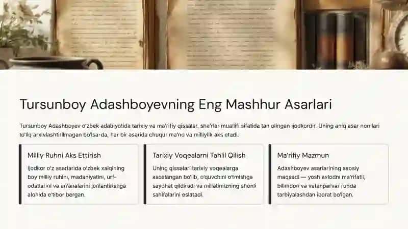 Tursunboy Adashboyev Hayoti va Ijodi 4