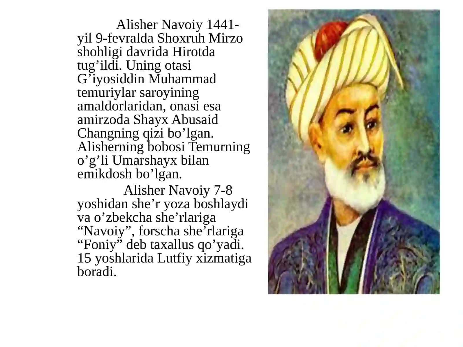 Navoiyning hayot va ijodi 4