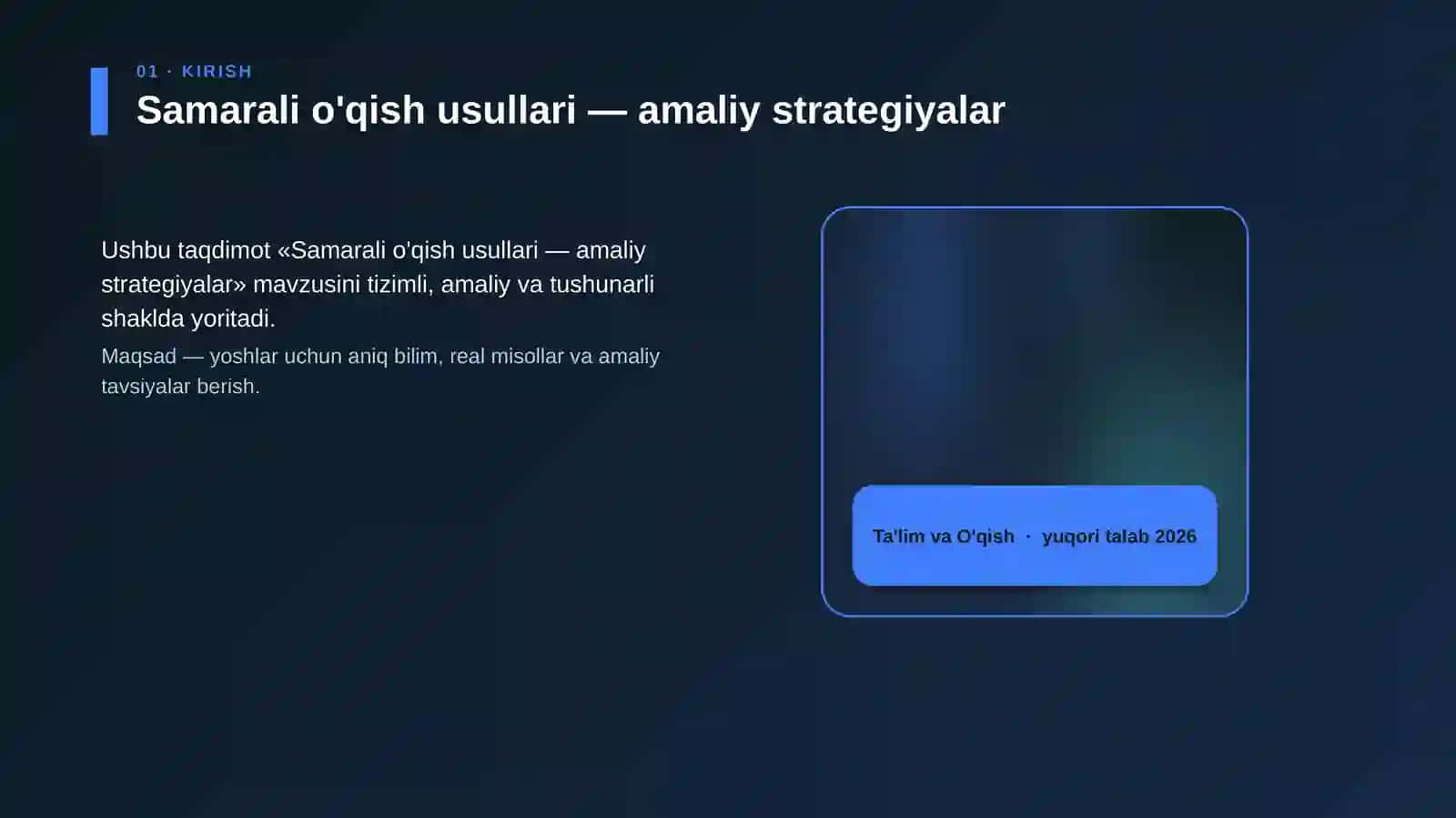 Samarali o'qish usullari — amaliy strategiyalar 4