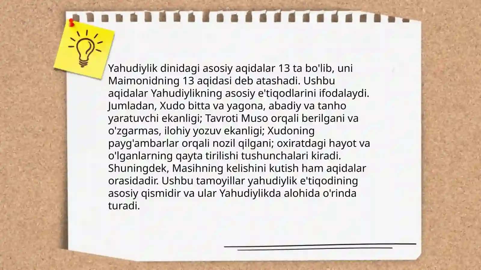 Yahudiylik ta'limoti va muqaddas kitobi 4