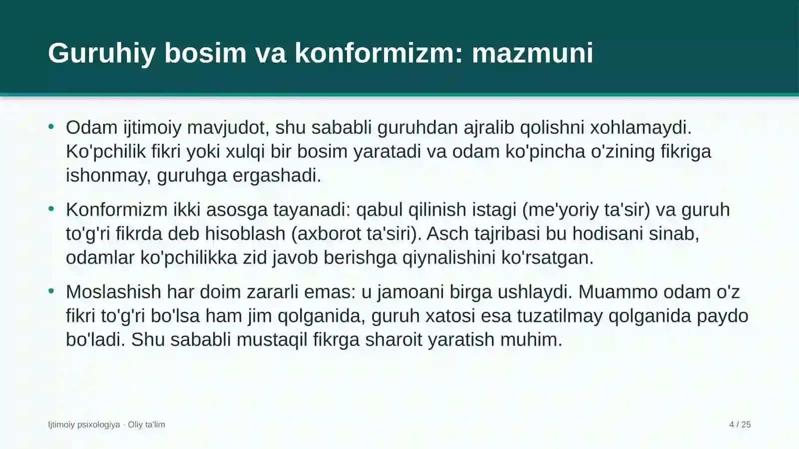 Internet-nashrlarda guruhiy bosim va konformizm 4