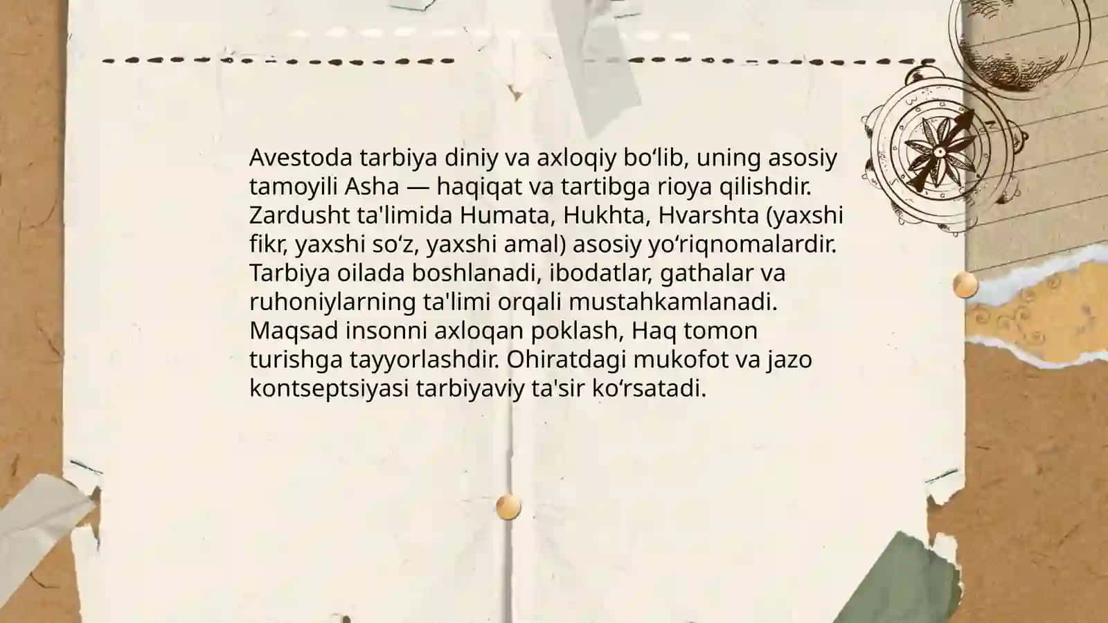 Avestodagi pedigogik qarashlar 4