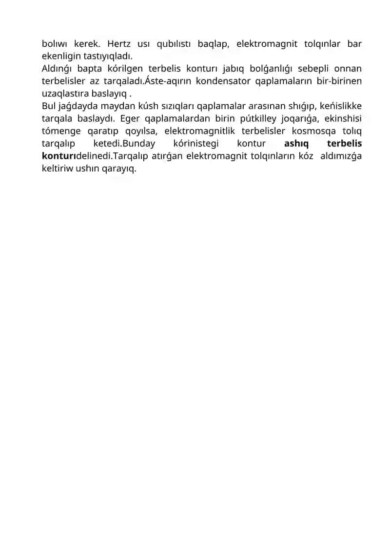 Elektromagnit terbelislerdiń tarqalıwı 4