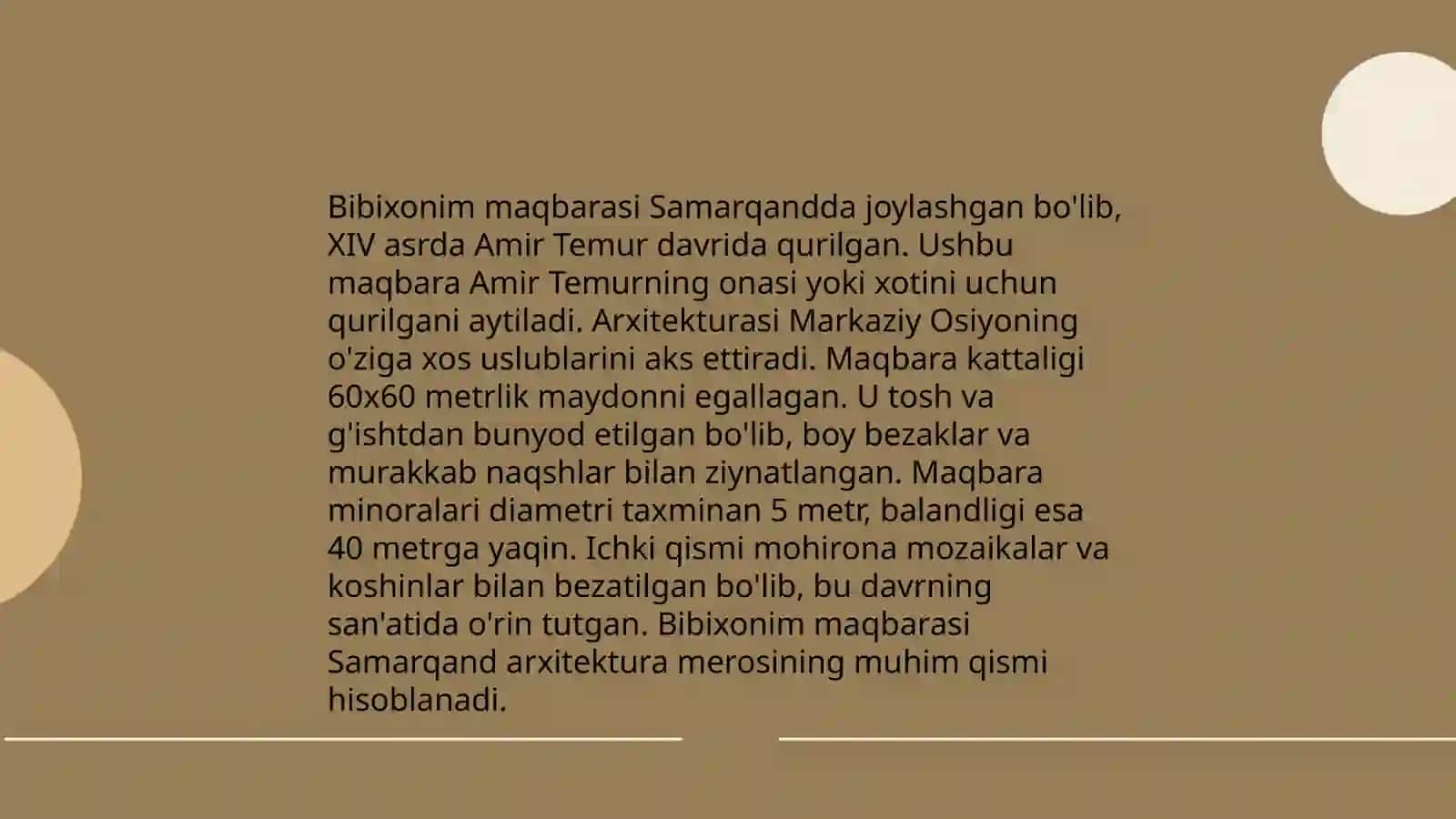 Goʻri Amir va Bibixonim maqbarasi 4