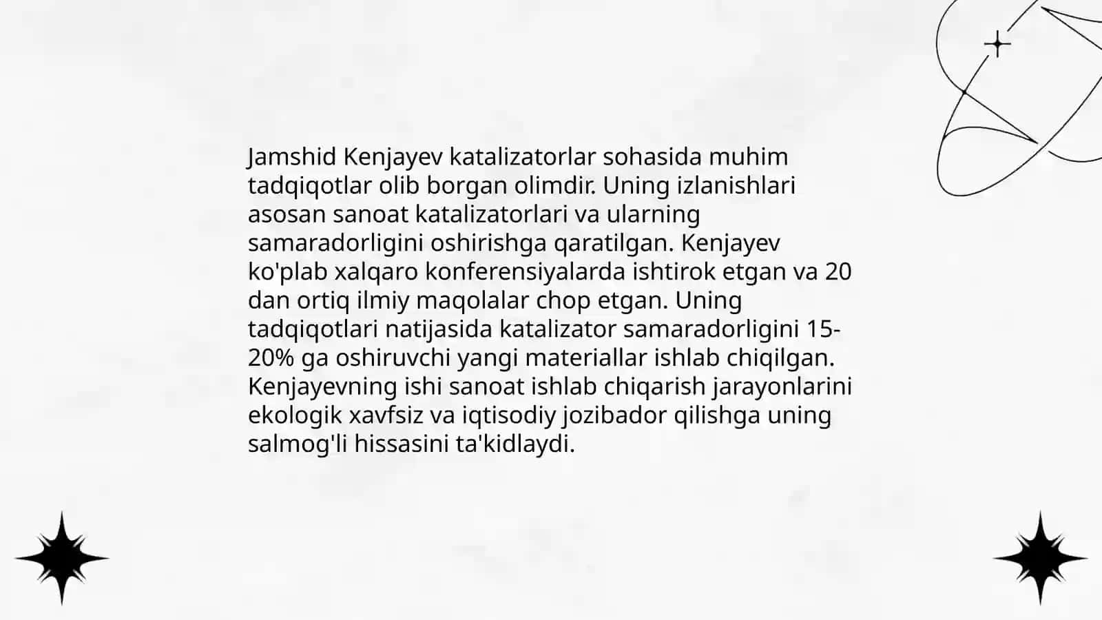 Oʻzbekistonning mashhur kimyogar olimlari va ularning ilmiy faoliyati 4