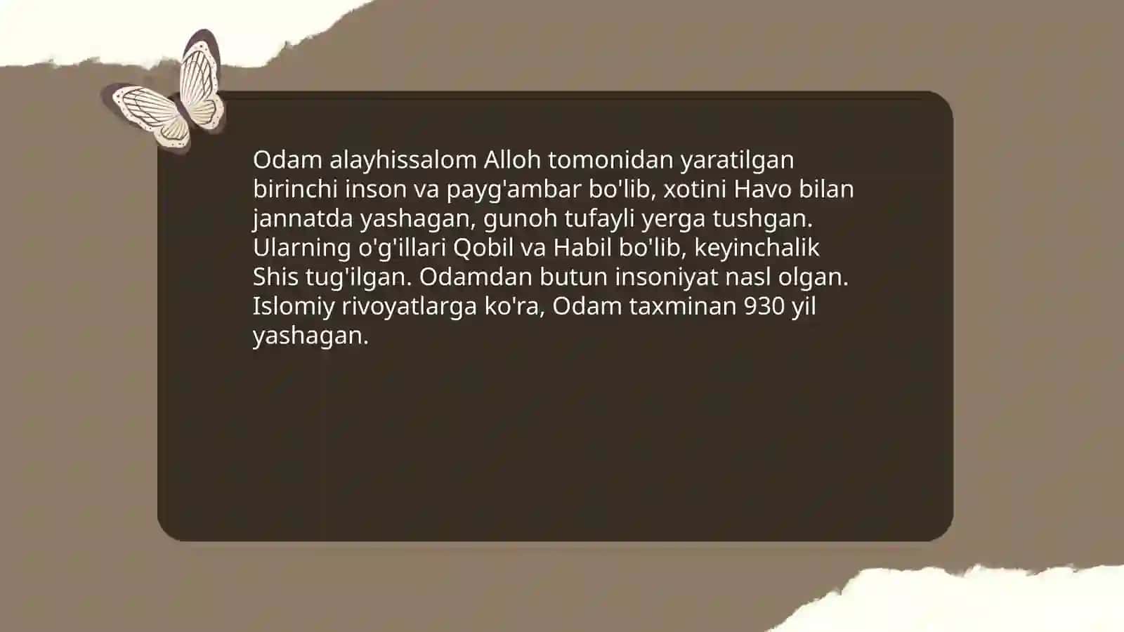 Payg'ambarlar tarixi 4