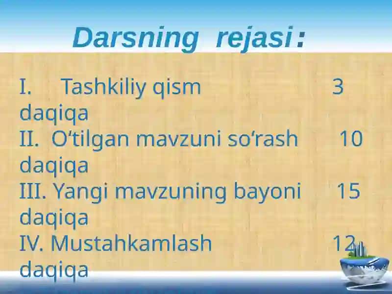 Mehaniq Quvvat va uning birligi Dars Islanmasi 4