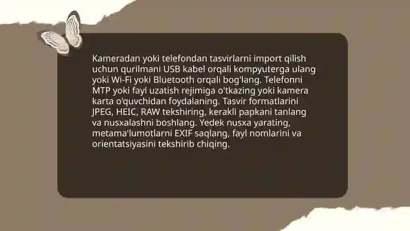 Tasvirni import qilish 4