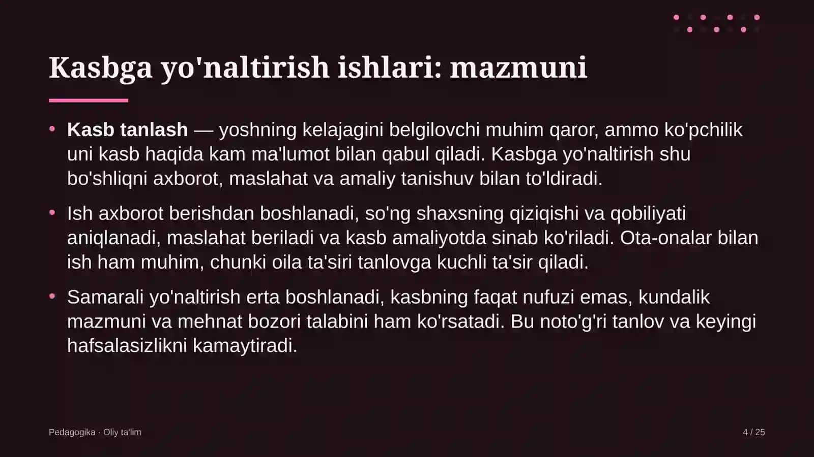 savdo markazlarida kasbga yo'naltirish ishlari 5165 4