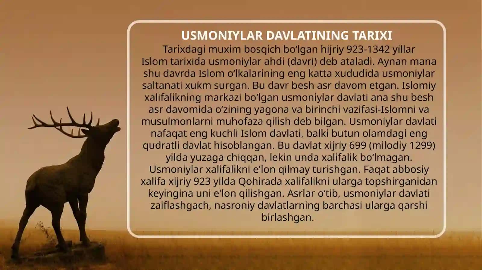 USMONIYLAR DAVLATINING TARIXI 4