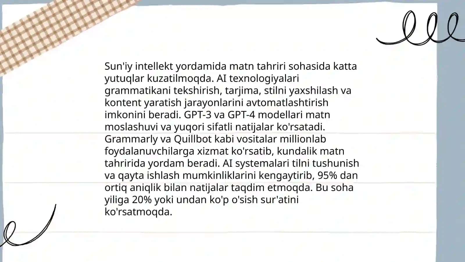 Matnlarni avtomatik tahrirlash 4