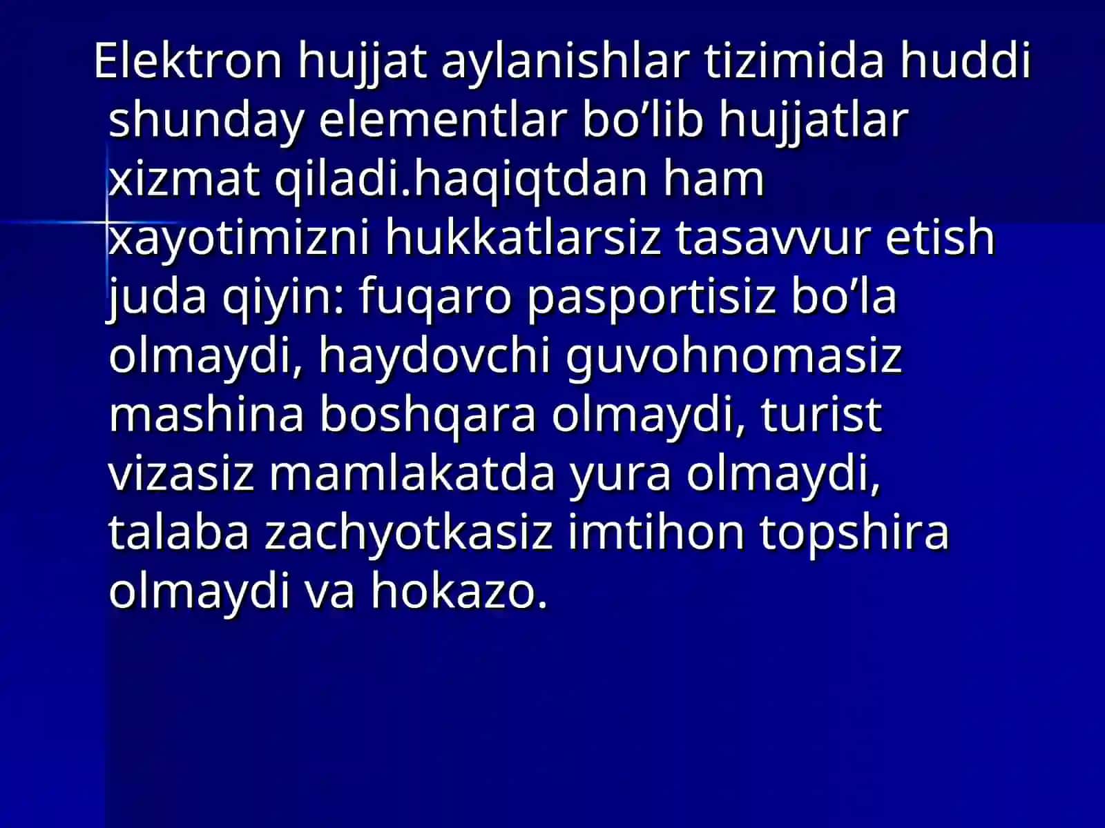 Elektron hujjat aylanishalar tizimi 4