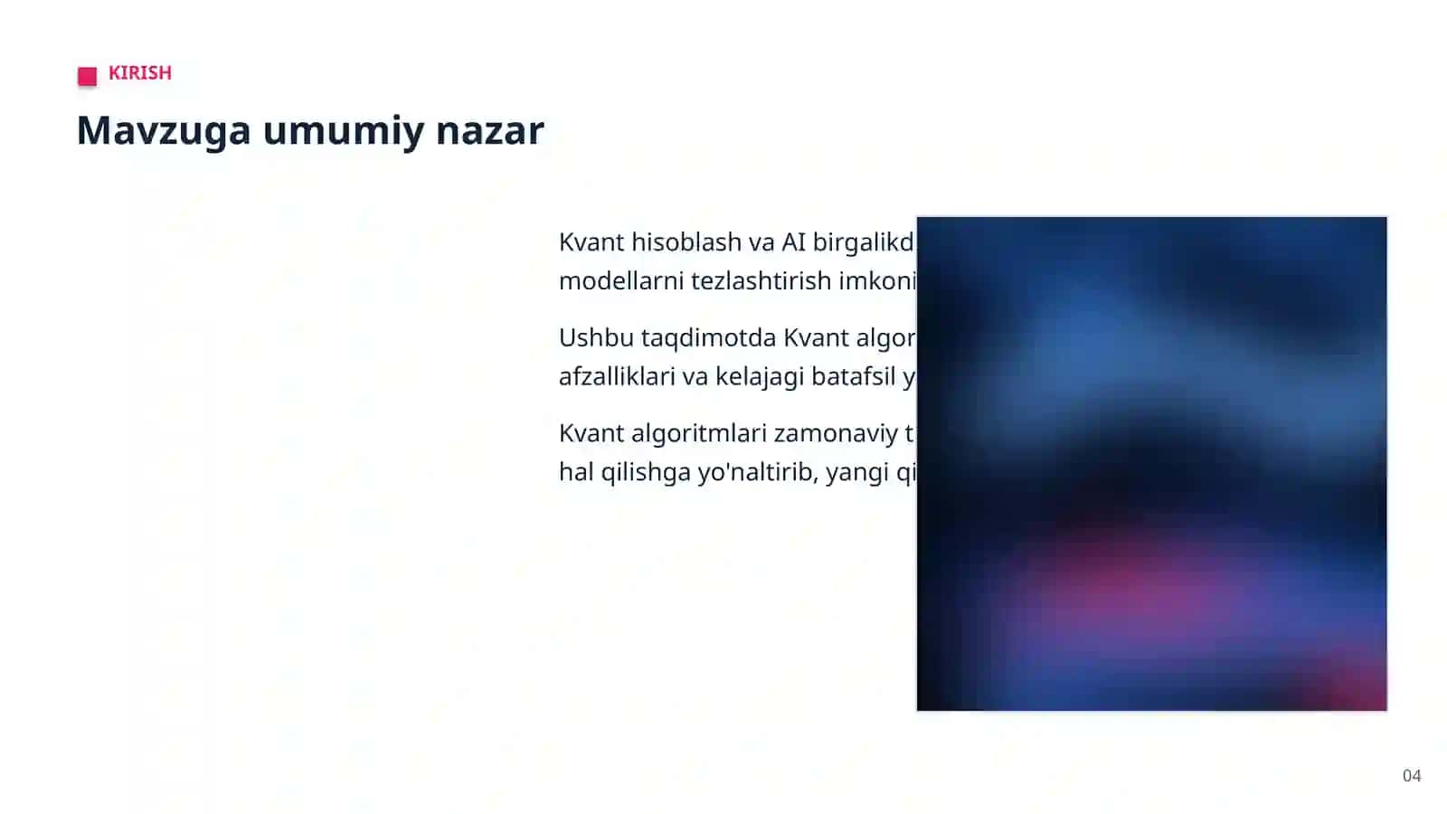 AI KVANT HISOBLASH VA AI 4