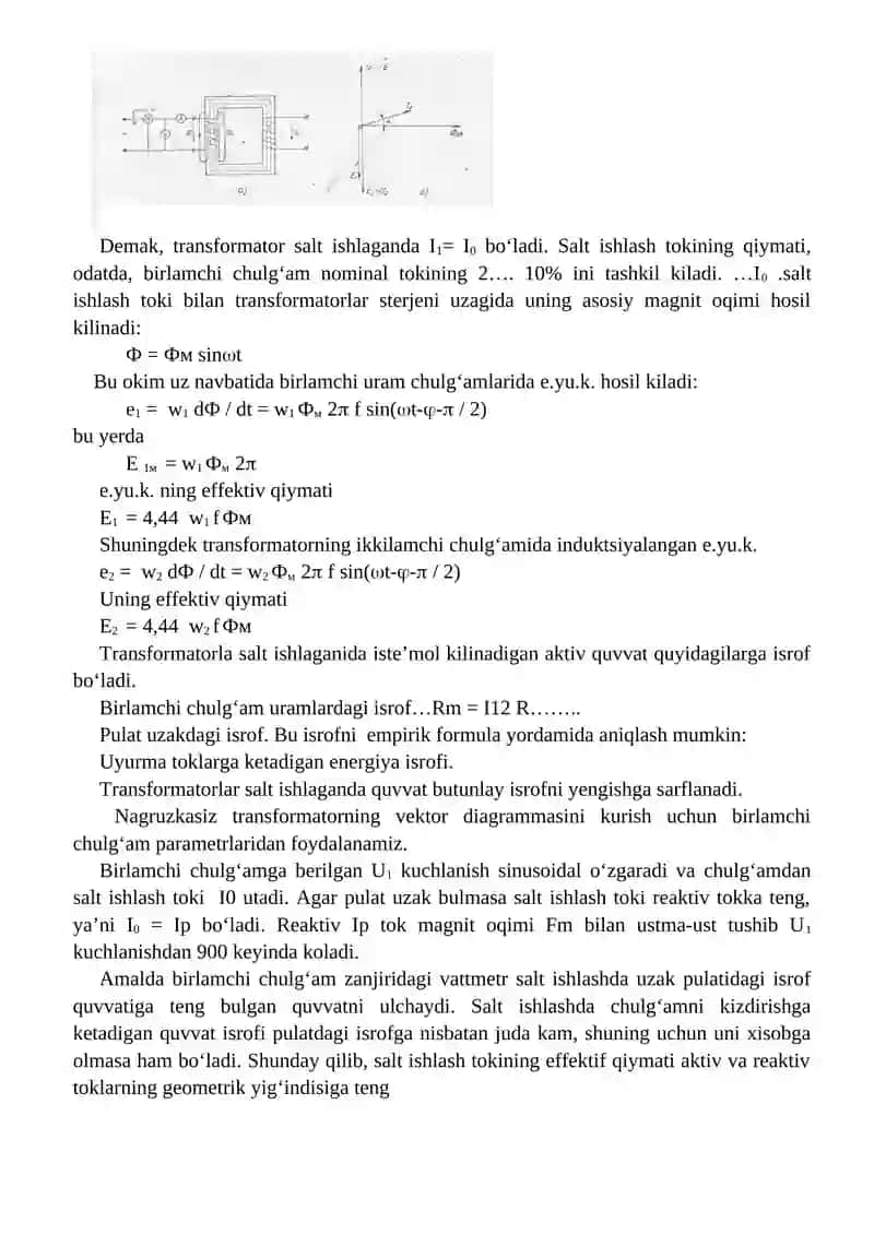 Transformatorlar va ularning qo’llanilishi 4