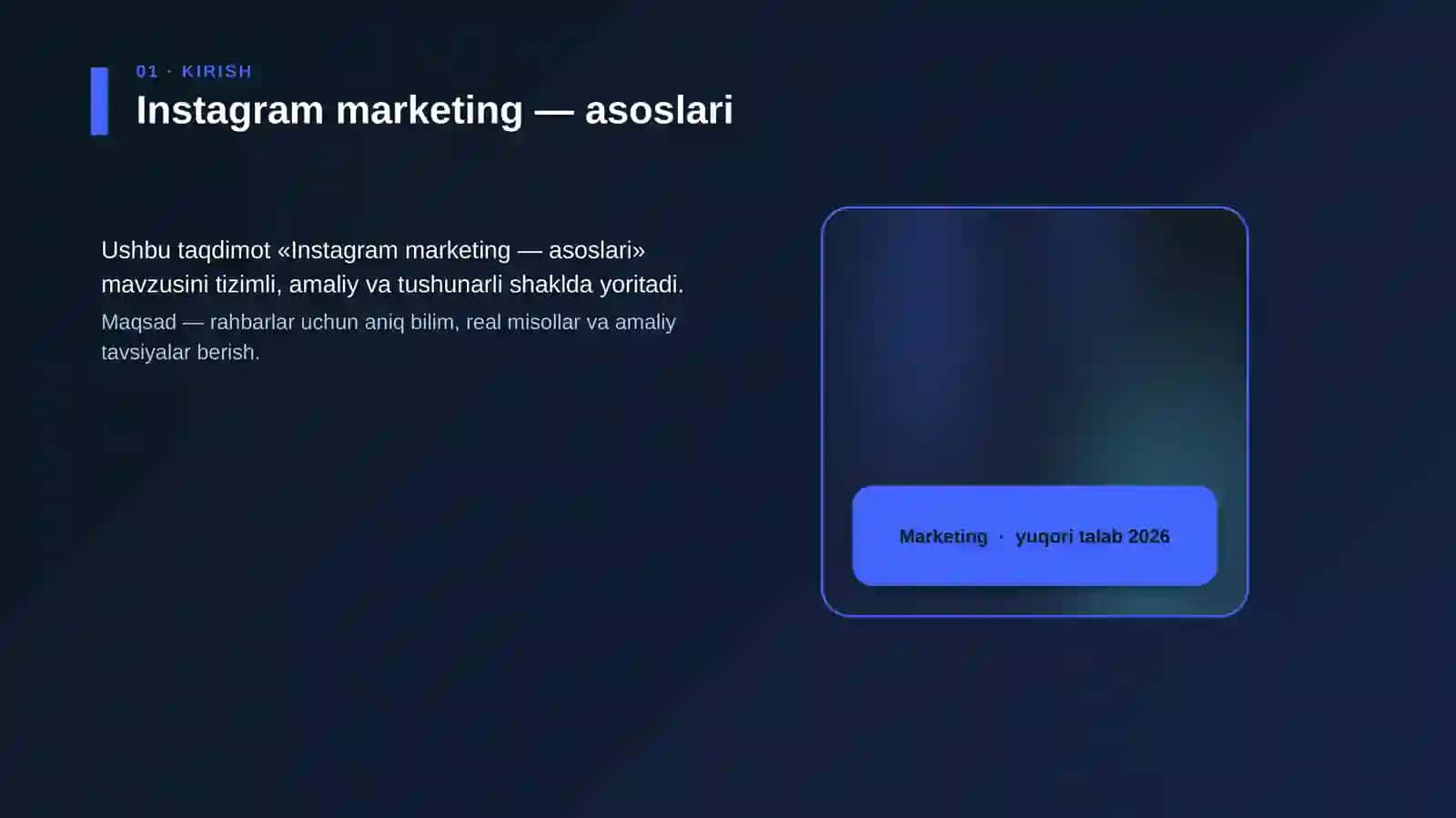 Instagram marketing — asoslari 4