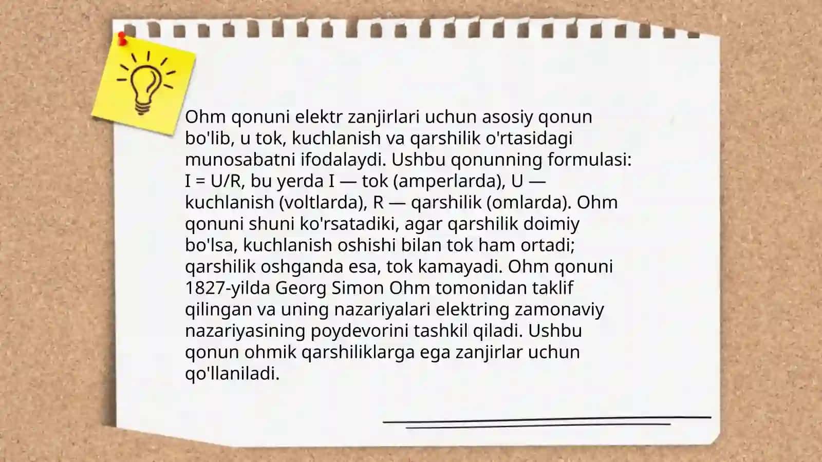 O'zgarmas tok qonunlari 4