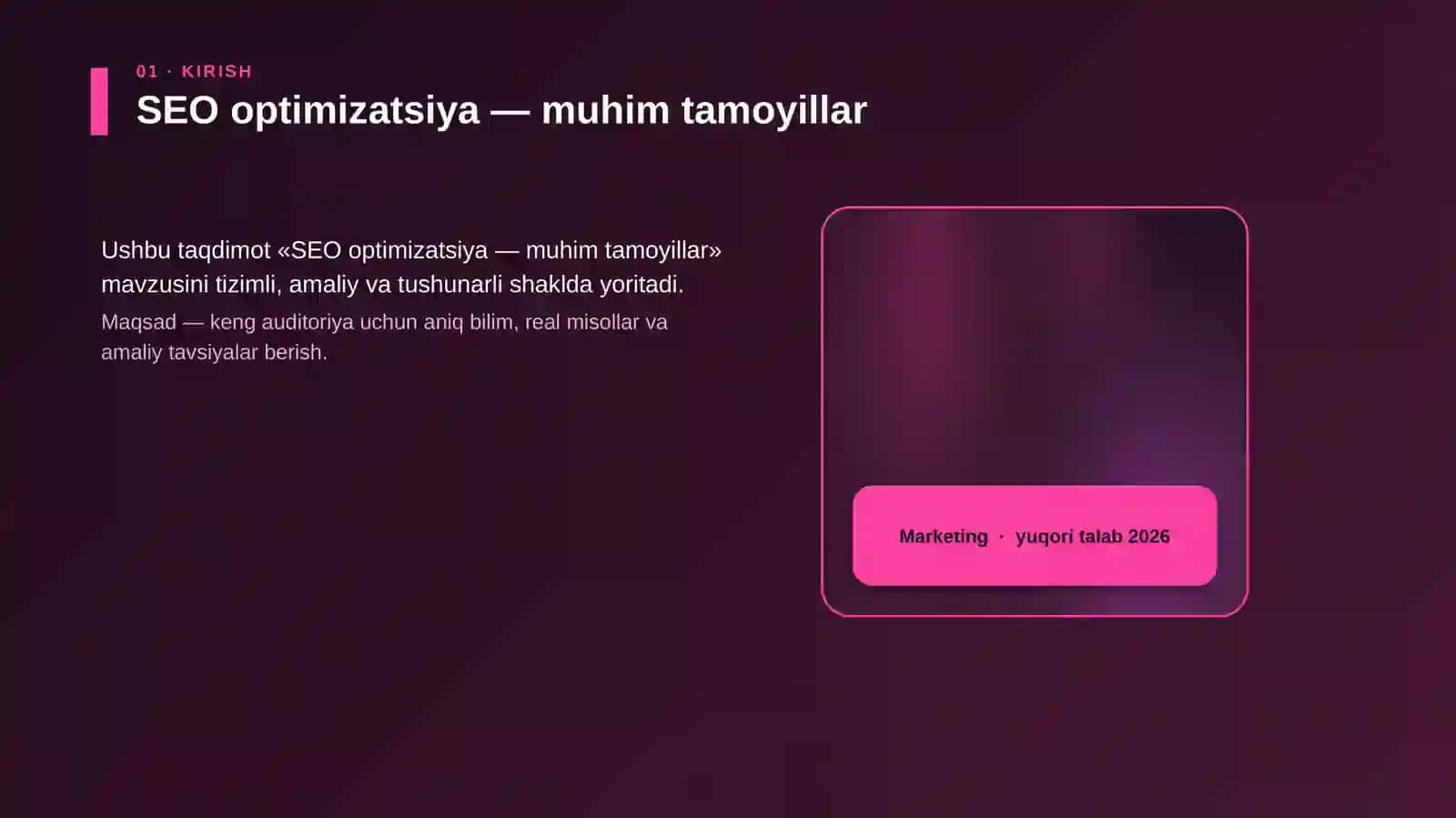 SEO optimizatsiya — muhim tamoyillar 4