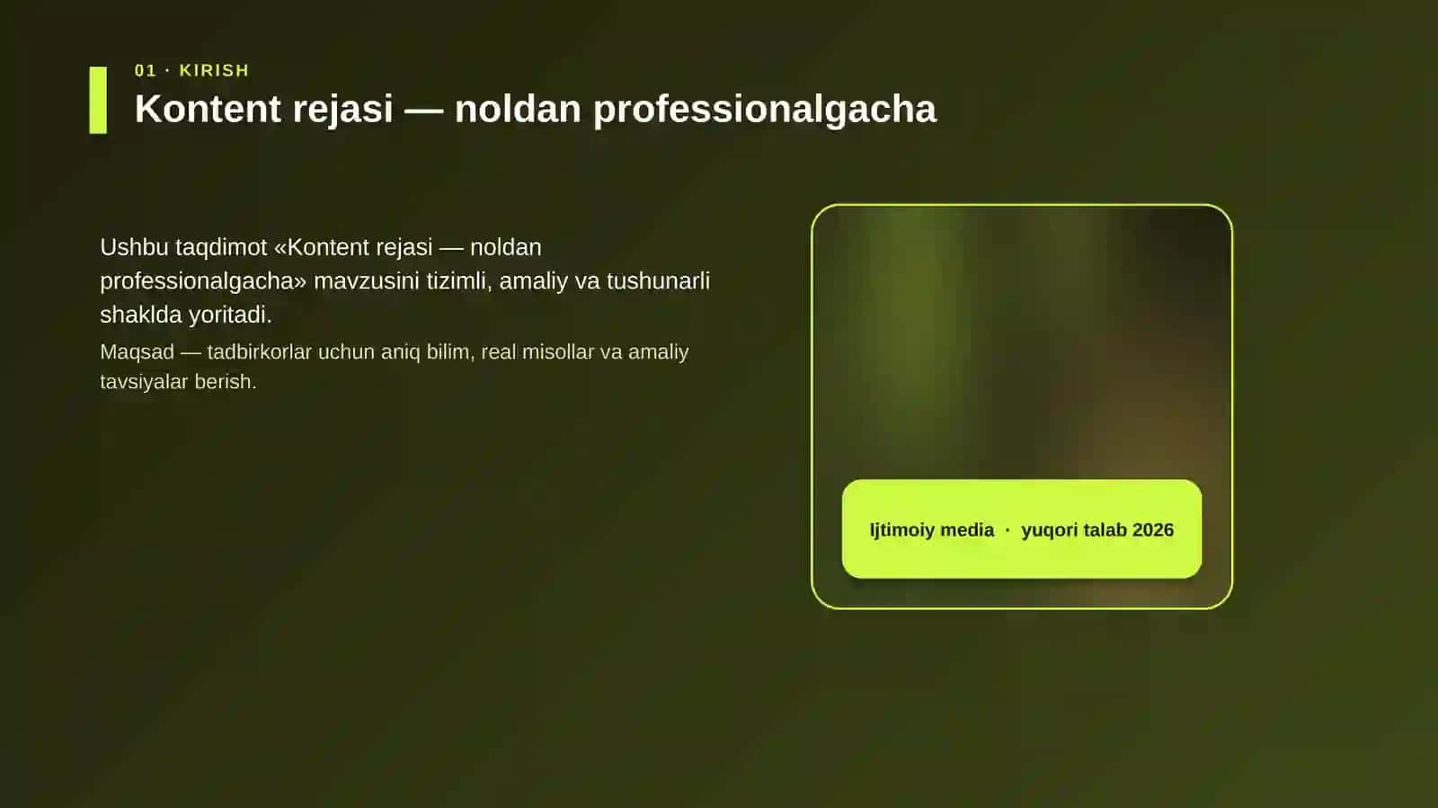 Kontent rejasi — noldan professionalgacha 4