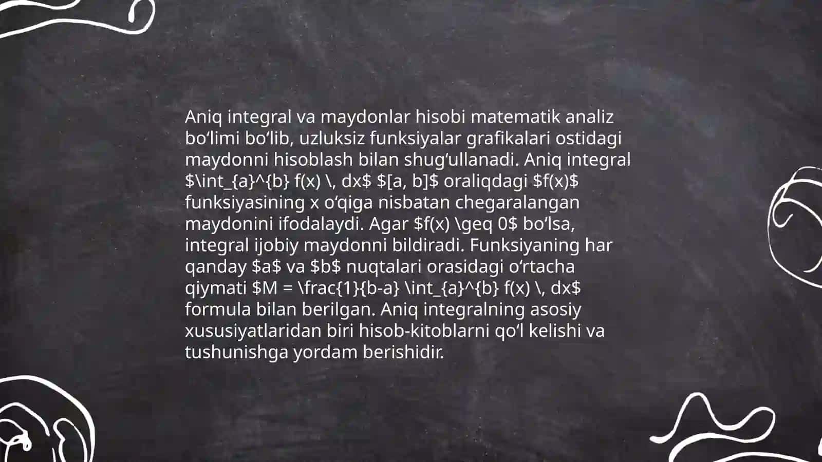 Aniq integral tadbiqlari 4