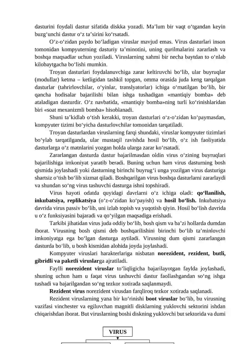 Kompyuter viruslaridan himoyalanishni tashkil etish usullari 4