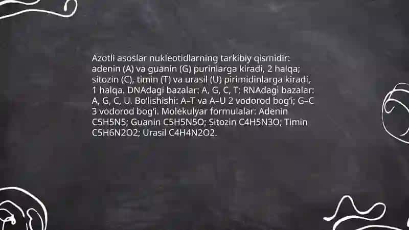 Nukleotidlar 4