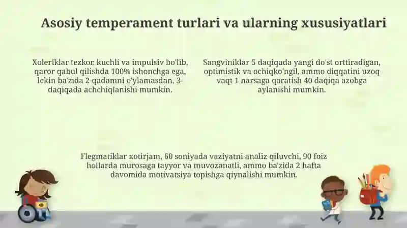 Temperament turlari va tavsifi 4