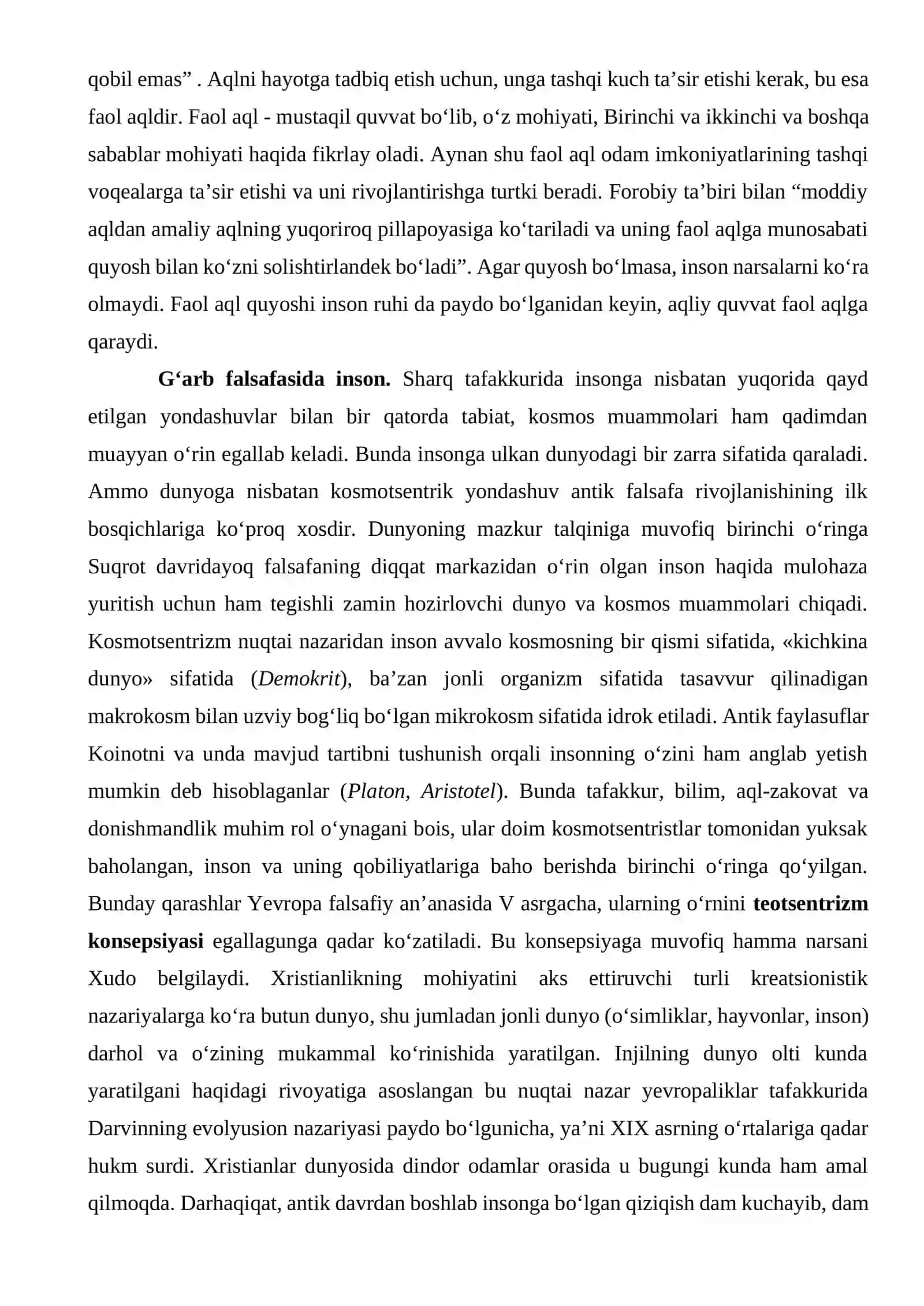 Falsafiy antropologiya (Inson falsafasi) 4