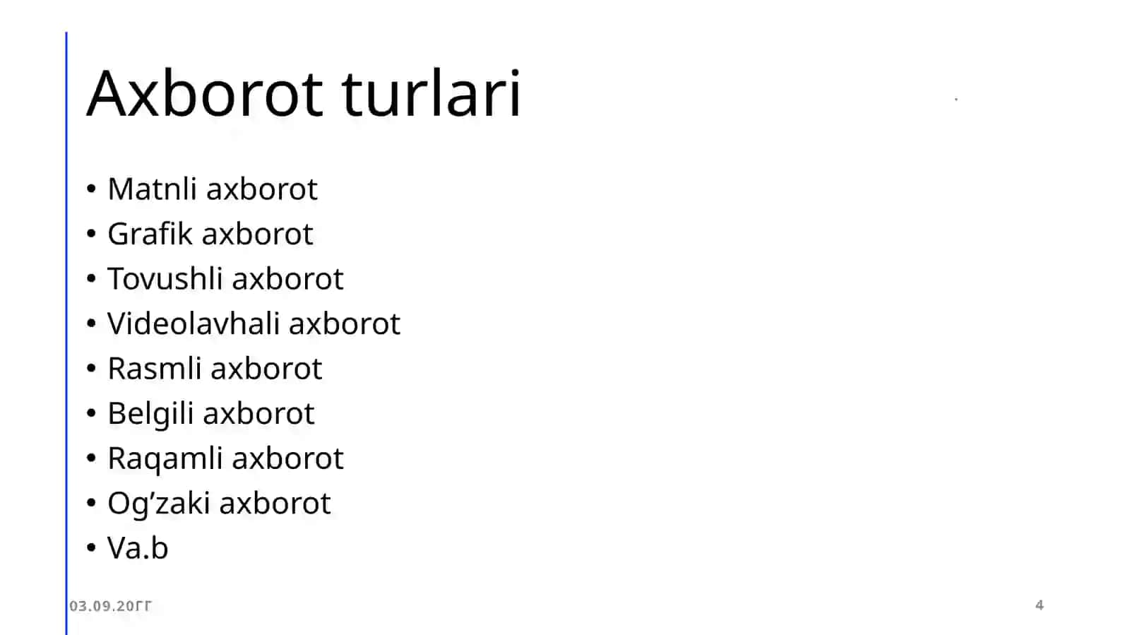 Axborot nima va uning manbalari 4