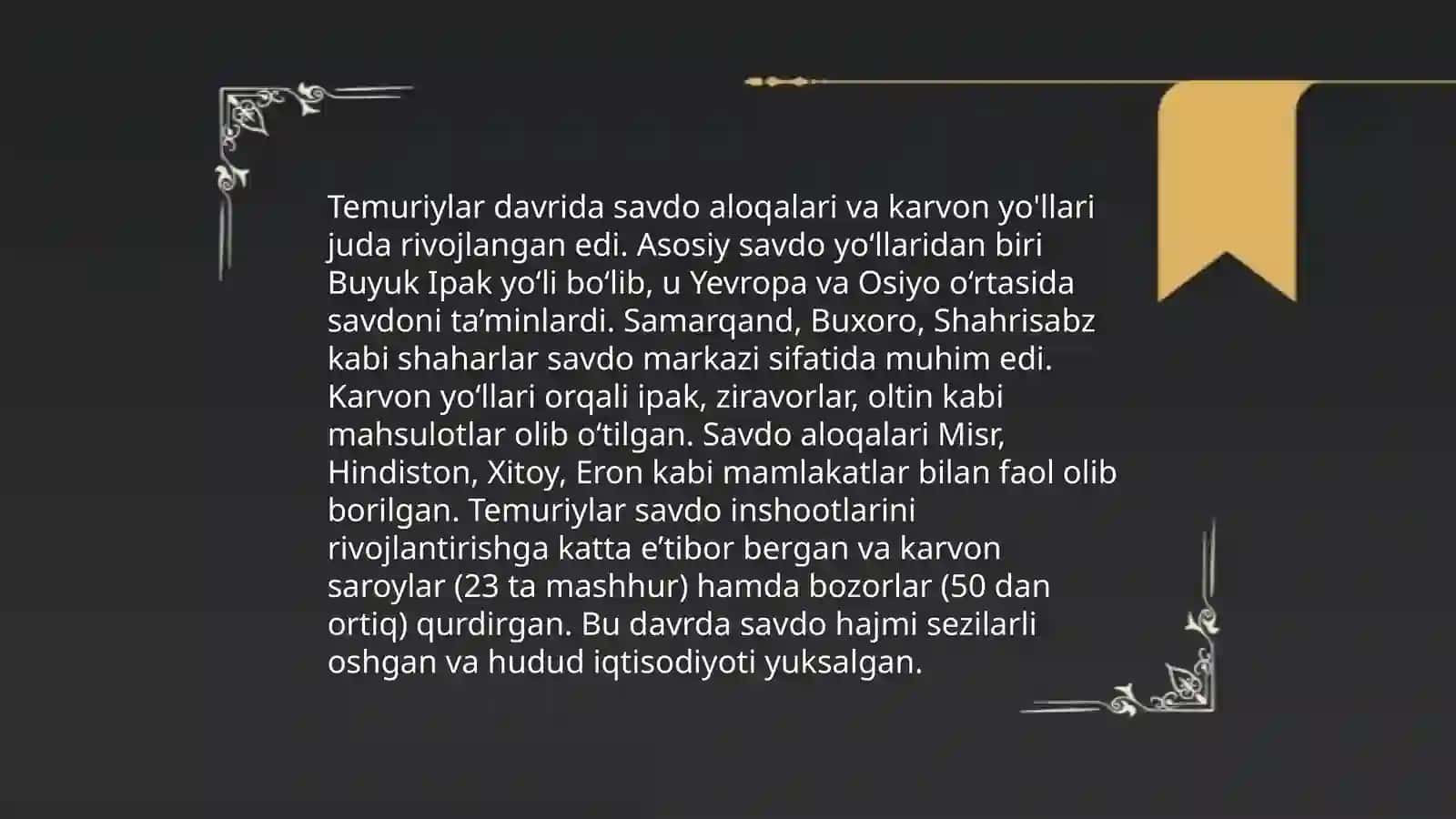Amir Temur va Temuriylar davrida xalqaro munosabatlar 4