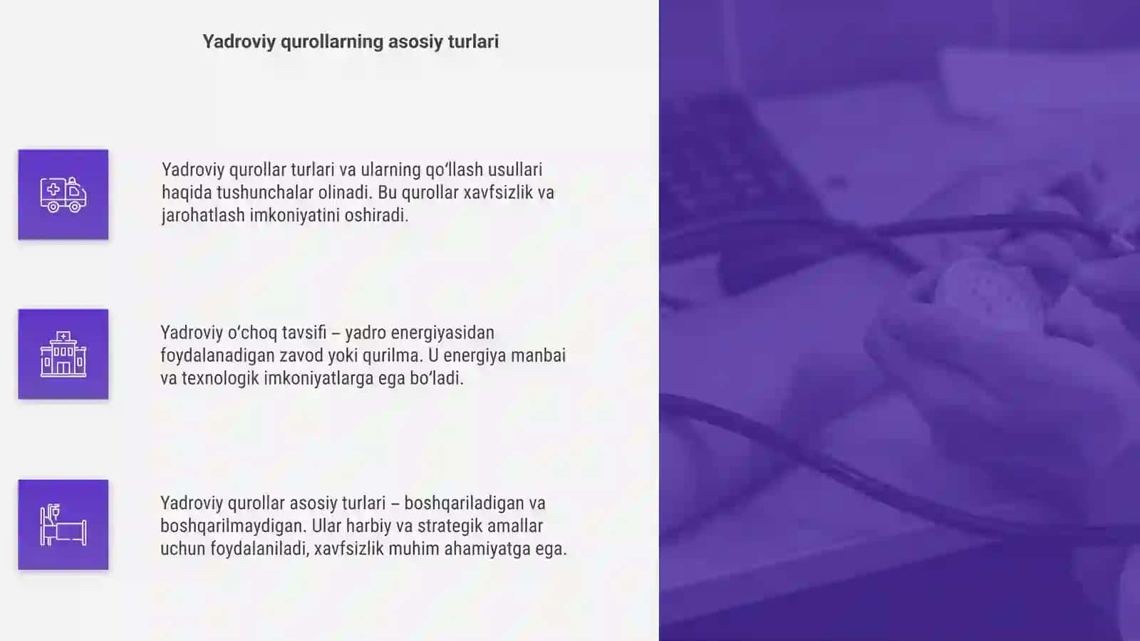Yadroviy qurollar turi va qõllanish usullari 4