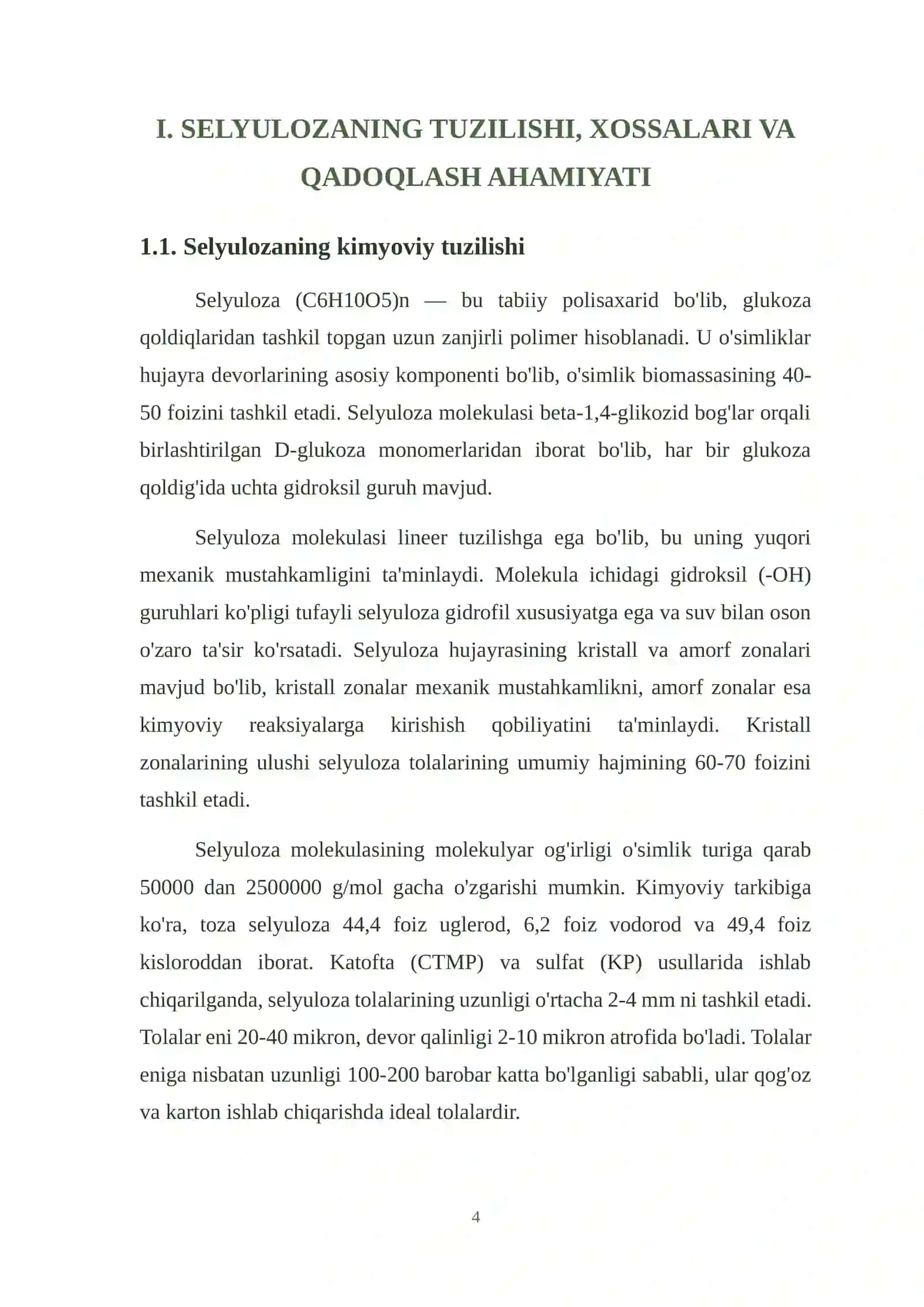 SELYULOZA ASOSLI MATERIALLAR 4