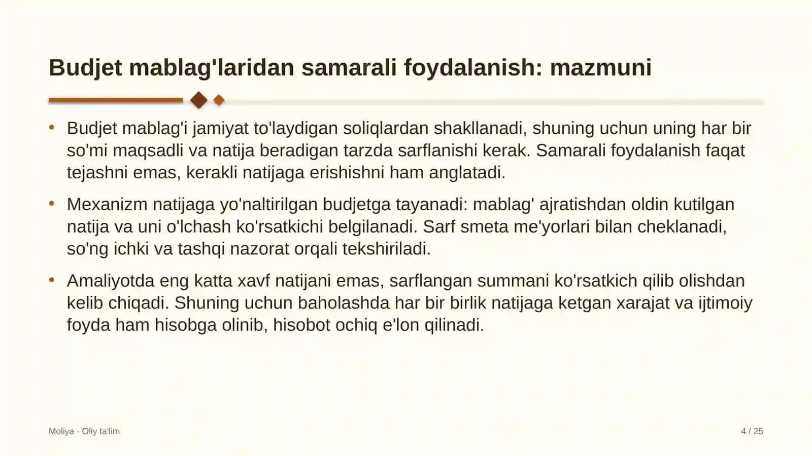 Havo transportida budjet mablag'laridan samarali foydalanish 4