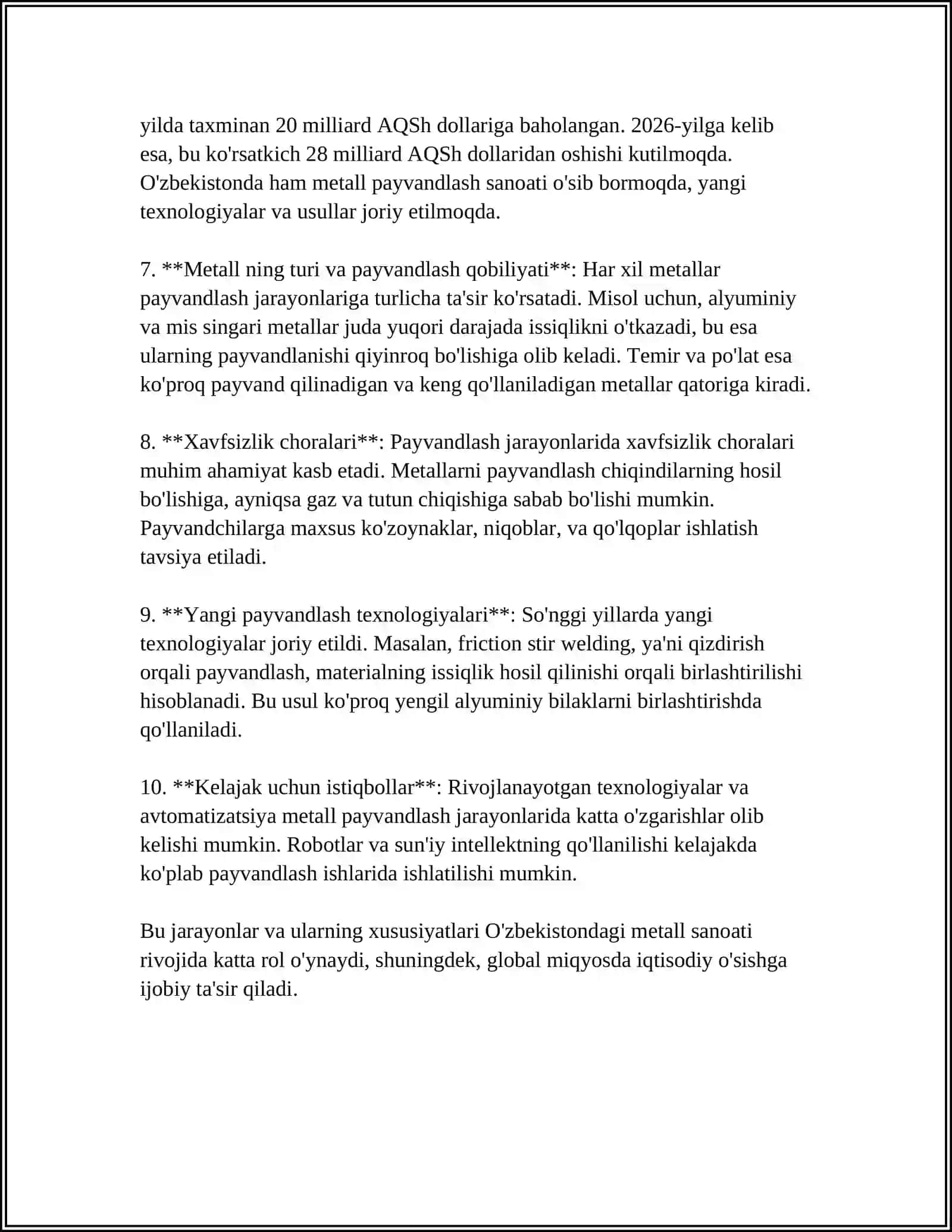 METALLARNI PAYVANDLASH 4