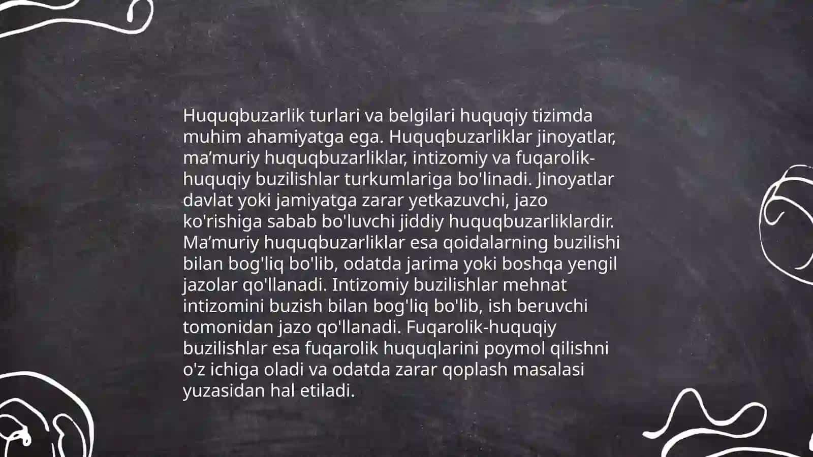 Huquqiy xulq-atvor. Huquqbuzarlik va yuridik javobgarlik 4