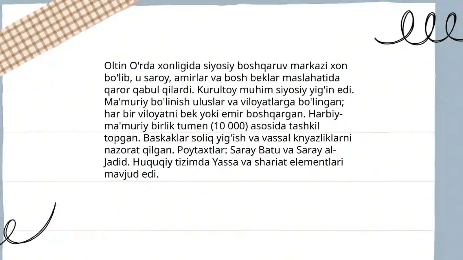 Oltin Ôrda xonligi 4