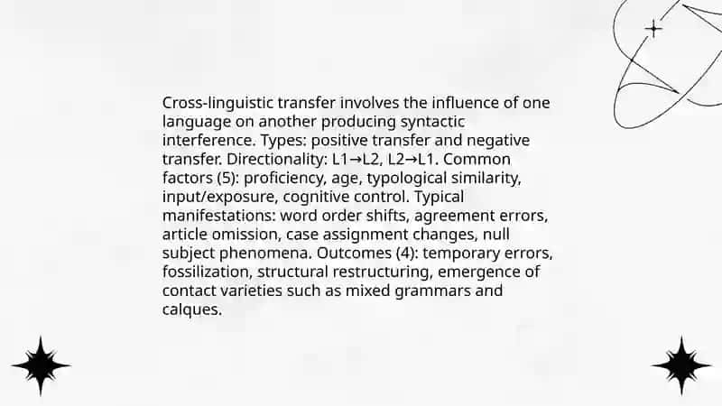 Language contact: bilingualism and interference 4