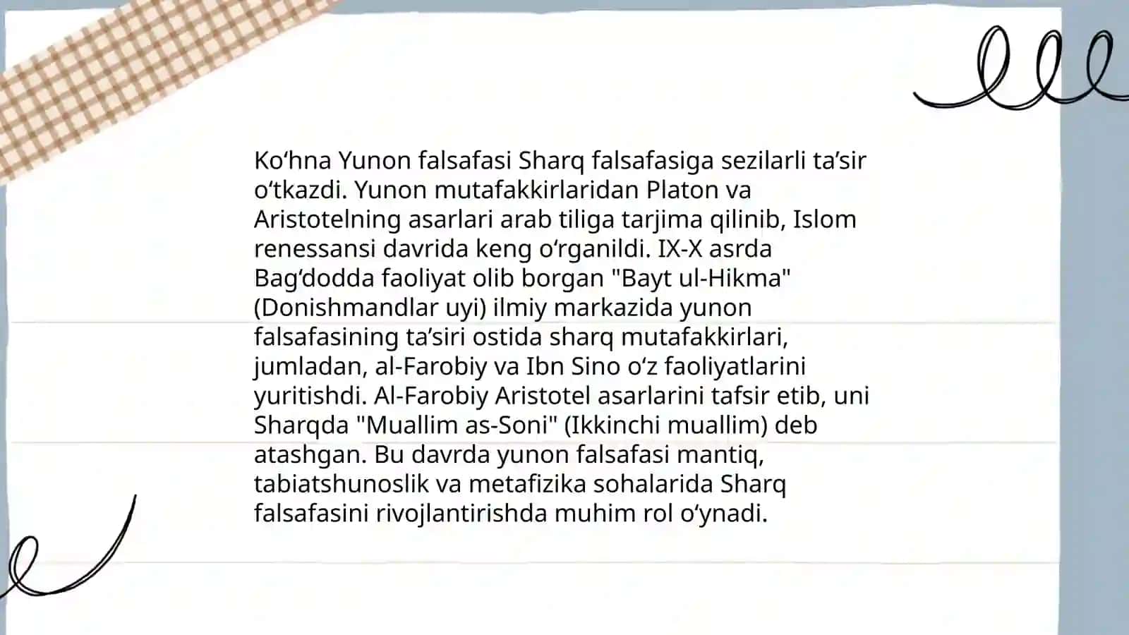 O'rta asr Sharq falsafasi va uyg'onish davri xususyatlari 4