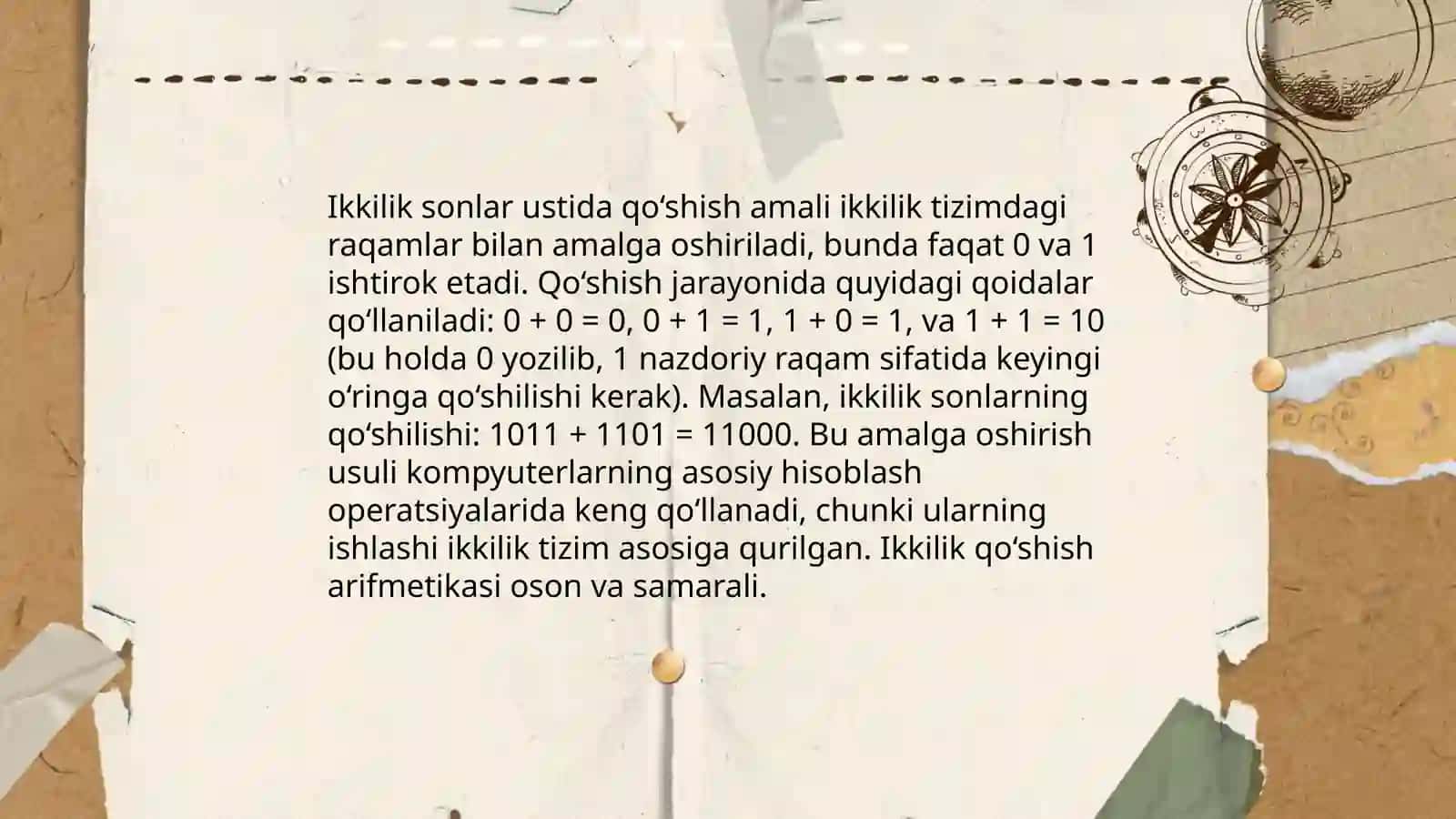 Ikkilik sanoq sistemasining asoslari 4