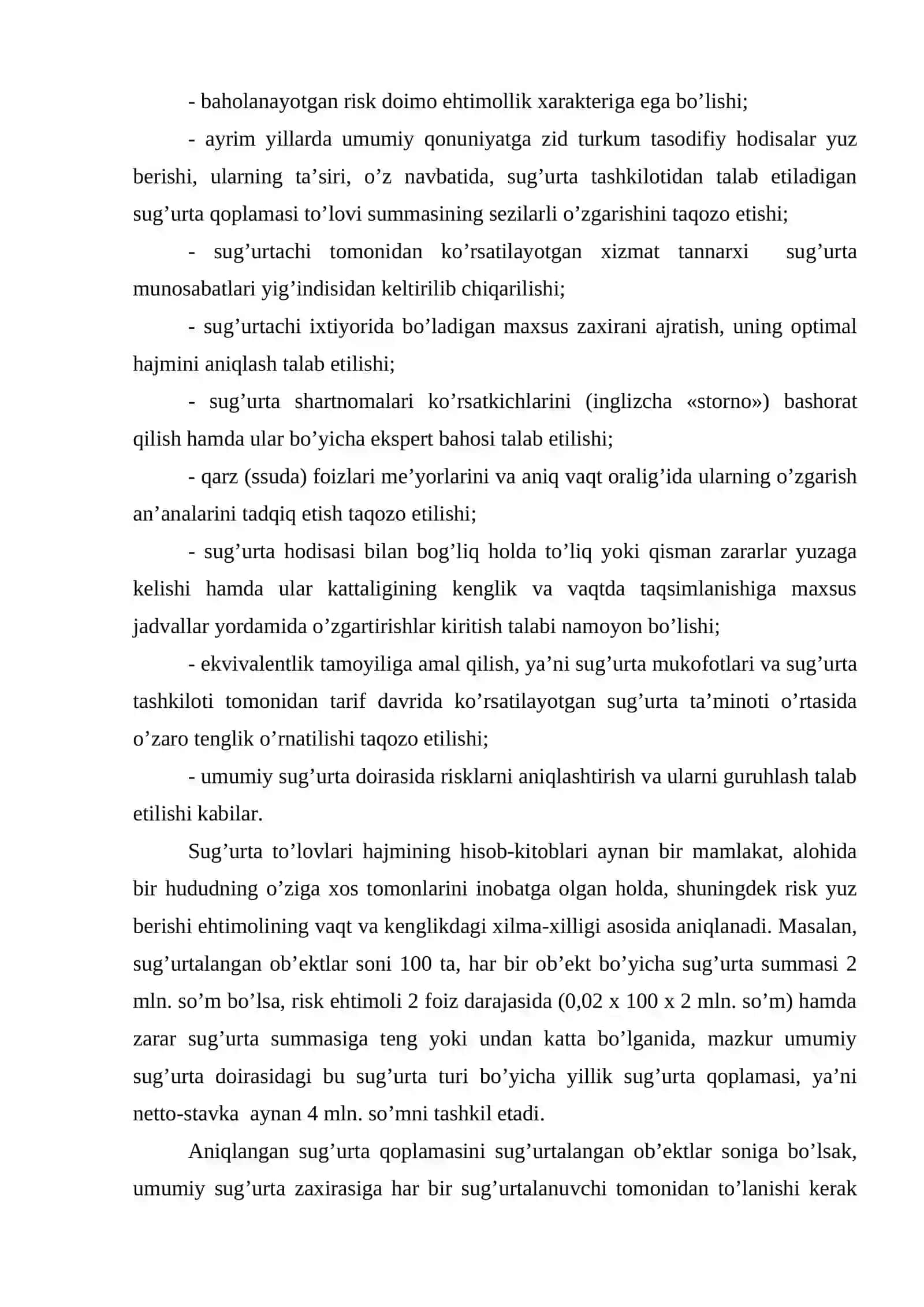 Sug’urtada tarif siyosati 4