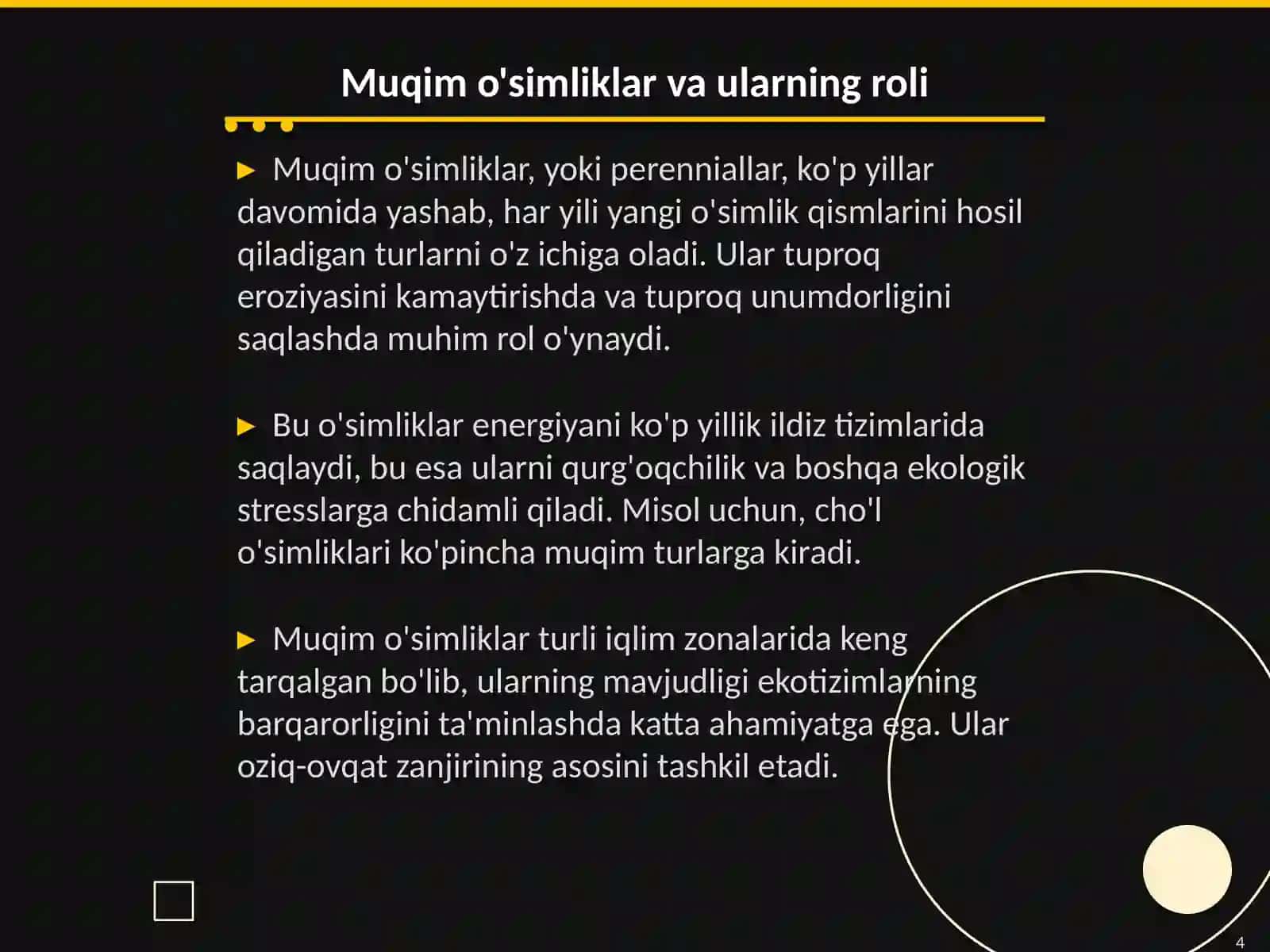 Oʻsimliklarning hayotiy shakllari 4